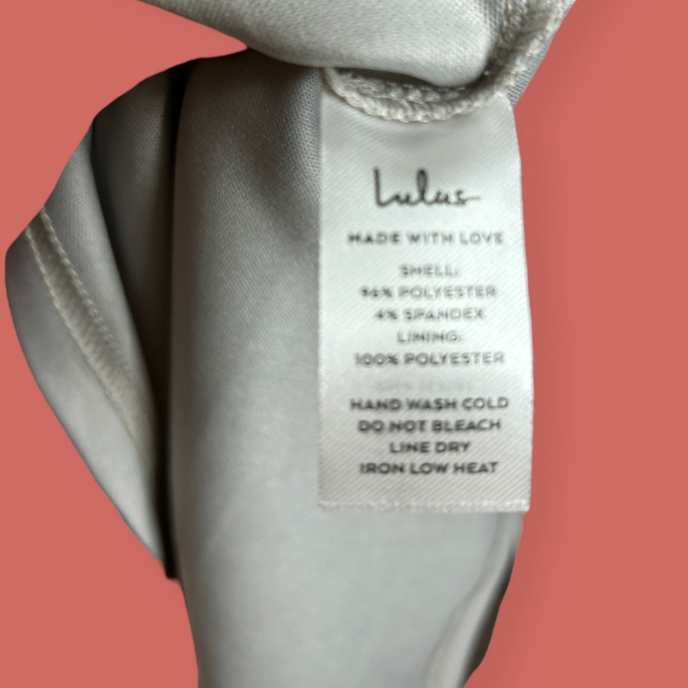 🩶 NWT LULU'S IRRESISTIBLE CHARM GREY MIDI A-LINE FIT & FLARE SZ S SOLD OUT - Picture 10 of 12